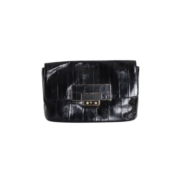 Anya Hindmarch Clutch Bag in Black Leather